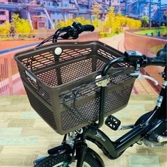 4977子供乗せ電動アシスト自転車ブリヂストン3人乗り対応20インチ