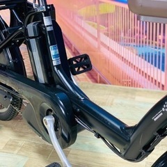 4977子供乗せ電動アシスト自転車ブリヂストン3人乗り対応20インチ