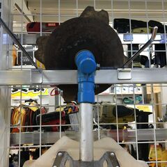 新ダイワ R25F 刈払機 中古品 2サイクル 混合燃料 刃付 青 【ハンズ