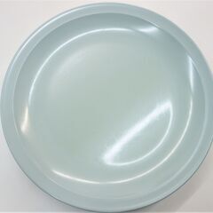 【No.2】メラミン食器 中華大皿 青緑色 直径39cm