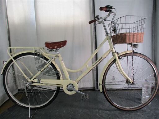 C648☆限定特価☆ 自転車 【26インチ シティ 3段 オリーブデオリーブ 