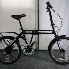 C649☆￥16800円スタート☆整備済み 中古折りたたみ自転車 HUMMER【20 