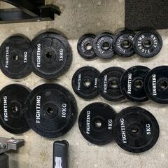★来店限定★ファイティングロード　ベンチプレス　プレート・シャフトセット