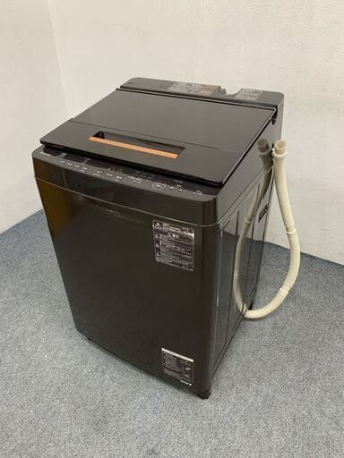 東芝/TOSHIBA 全自動洗濯機 AW-10SD6(T) 洗濯容量10.0kg ZABOON(ザブーン) グレインブラウン] 2017年製 中古家電 店頭引取歓迎 R7064)