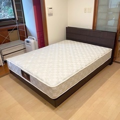 超美品‼️】定価40万♪ サータ×ドリームベッド クイーンベッド Q1 ワイド