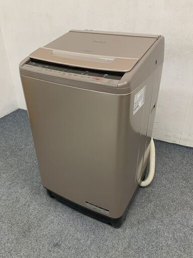 日立/HITACHI 全自動洗濯機 BW-V100C(N) ビートウォッシュ 洗濯容量10kg シャンパン 2018年製 中古家電 店頭引取歓迎 R7066)