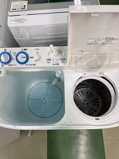 二層式洗濯機　アクア　AQW-N50　2021年製　貝塚市　二色浜　クリーニング済み