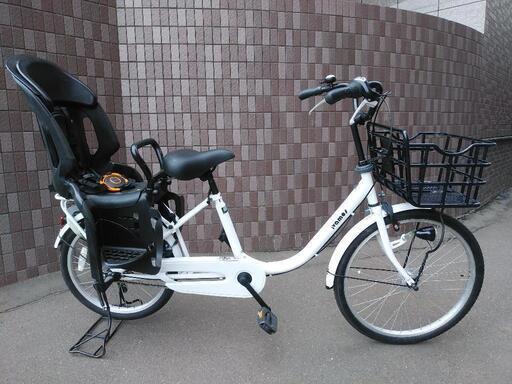 取引決定しました！札幌市内配達無料！防犯登録料込み。中古子乗せ自転車　ホワイト！