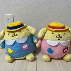 ポムポムプリン　ぬいぐるみ　２つセット