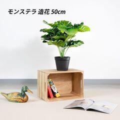 21【処分価格】新品 モンステラ 50㎝ 人工観葉植物 インテリ...