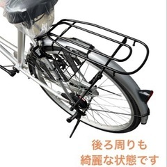 ほぼ新品】ママチャリ 24インチ 自転車 シルバー PLEASURE NO.401-灰流 