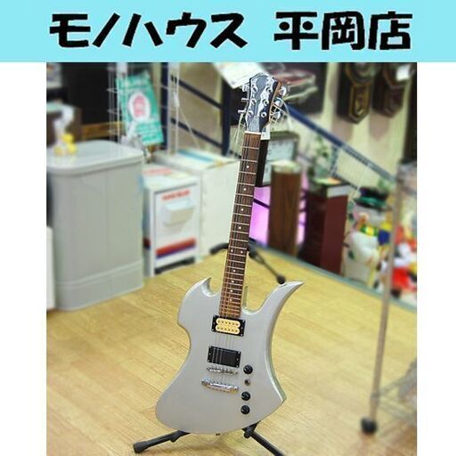 エレキギター モッキンバードタイプ グレー Vintage hide X 変形ギター 札幌市 清田区 平岡
