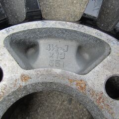 BLACK RACING (BR)　ホイール　13インチ　2本　40 6-JJ×14　　14インチ　2本　4 1/2-J×13　4穴 　4本セット　現状品