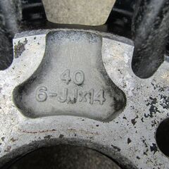 BLACK RACING (BR)　ホイール　13インチ　2本　40 6-JJ×14　　14インチ　2本　4 1/2-J×13　4穴 　4本セット　現状品
