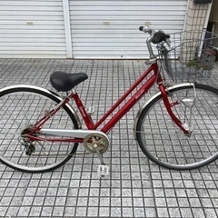 整備済自転車】マルキン製 27インチ 6段変速 LEDオートライト付 シティ