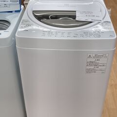 ☆ジモティ割あり☆ TOSHIBA 洗濯機 AW-6G6（W) 6.0kg 18年製