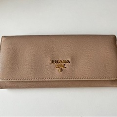 PRADA サフィアーノ　ピンクベージュ　長財布