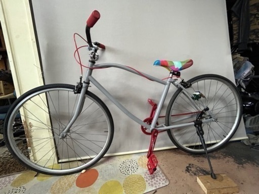 D97 ☆限定特価☆ 中古自転車 【 27インチ ママチャリ 白 6段 LED