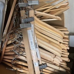 二日間限で500円引き中！　木製　IKEAハンガー大量