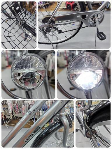 J016☆使用感有り☆普通自転車☆ROSARIO☆6段変速☆LEDオート☆27インチ