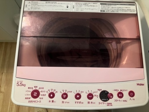 ハイアール　全自動洗濯機　5.5kg JW-C55CK　ホワイト