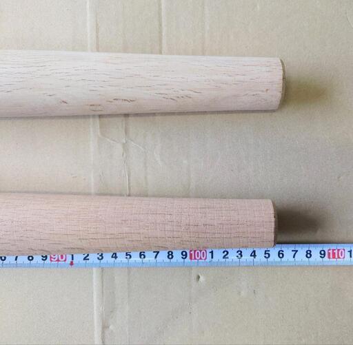新品！樫 木製バール テコ棒！1本の値段です。