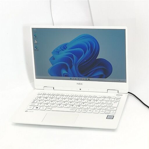軽量 薄型 12.5型 ノートパソコン NEC PC-NM550KAW 中古美品 第7世代 Core i5 8GB 高速SSD 無線 Bluetooth カメラ Win11 Office