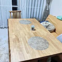 白王ダイニングテーブル1500   4点セット