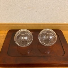サッカー ガラス小鉢4個セット