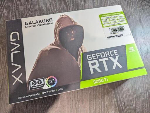 GALAKURO NVIDIA GEFORCE RTX 3060 Ti 8GB 玄人志向 GALAKURO NVIDIA GEFORCE RTX 3060 Ti 8GB 玄人志向