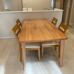 ほぼ新品】未使用ニトリのダイニングセット