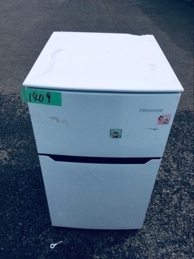 ✨2019年製✨ 1409番 Hisense✨冷凍冷蔵庫✨HR-B95A‼️