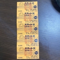 【ネット決済】パスート２４　12時間チケット　5枚