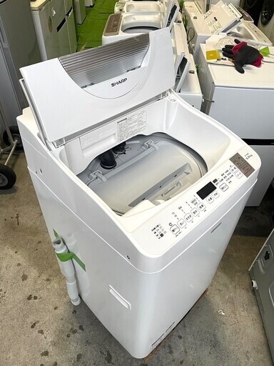 全国送料込み★3か月保障付き★洗濯乾燥機★2016年★SHARP ★ES-TX5RC-W★5.5kg★S-522