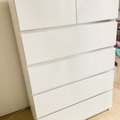 ☆美品 IKEA MALM 5段チェスト(引出6) 受渡4/2930