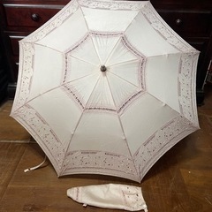 折り畳みのピンクの日傘