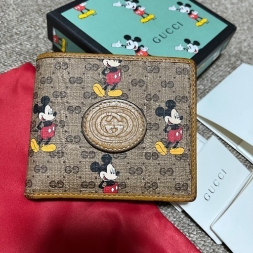 GUCCI ミッキーマウス　財布　二つ折り