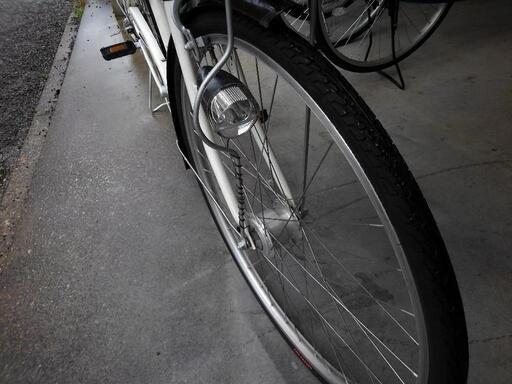 中古自転車3368 前後タイヤ新品！ 26インチ 6段ギヤ LEDオート
