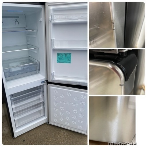2019年製 ハイアール JR-XP2NF173F-XK 冷蔵庫 URBAN CAFE SERIES ステンレスブラック [2ドア /右開きタイプ /173L](0329c)