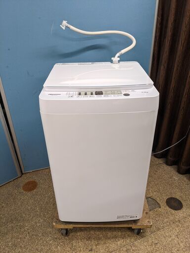 2022年製 HW-E5504　Hisense 5.5㎏「便利・安心機能」しっかり洗えて衣服に優しい、コンパクト洗濯機