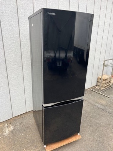 ■東芝 171L 2ドア冷凍冷蔵庫 GR-M17BS(K)■TOSHIBA 2018年製 やや大きめ2ドア冷蔵庫