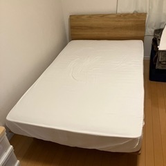 【緊急】無印良品 セミダブル ベッド