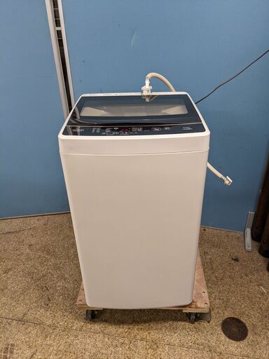 (売約済み)AQUA/アクア 全自動洗濯機 AQW-G50GJ(W) ホワイト 5.0kg 3Dアクティブ洗浄 槽自動おそうじ Joshinオリジナルモデル