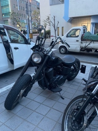シャドウ400 キャブ　フルカスタム　アメリカン　タイヤバリ山