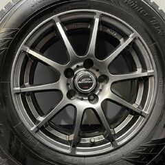 【TOYO winter TRANPATH TX 215/65R16】スタッドレス【A-TECH SCHNEIDER 16インチ 6.5J5HPCD114.3+38】バリ溝 アルファード等　(VTF721)クレジットカード QRコード決済可能