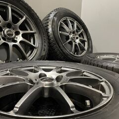 【TOYO winter TRANPATH TX 215/65R16】スタッドレス【A-TECH SCHNEIDER 16インチ 6.5J5HPCD114.3+38】バリ溝 アルファード等　(VTF721)クレジットカード QRコード決済可能