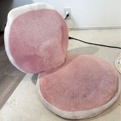 【使用感あり】座椅子 ピンク 使用感あり