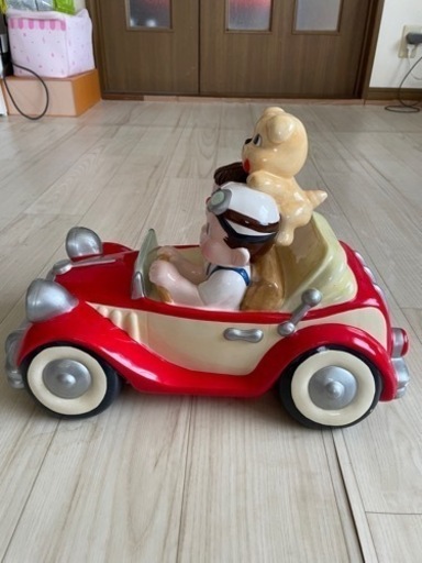肌触りがいい 陶器の車に乗ったペコちゃん❤️ その他