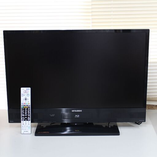 S447)三菱 ハイビジョンLED液晶テレビ REAL LCD-A32BHR6 2014年製 32V型 HDD内蔵 500GB ブルーレイレコーダー内蔵 MITSUBISHI