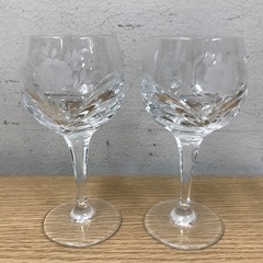 ☆値下げ☆ O2304-228 切子 ワイングラスセット